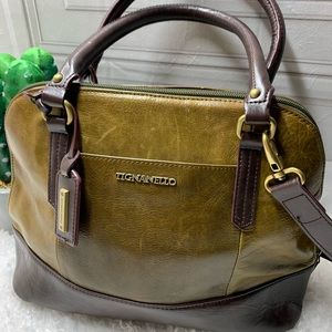 Tignanello purse brown and olive green